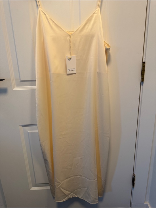 Brunette The Label Dresses & Skirts - Brunette The Label Slip Dress in Soft Cream